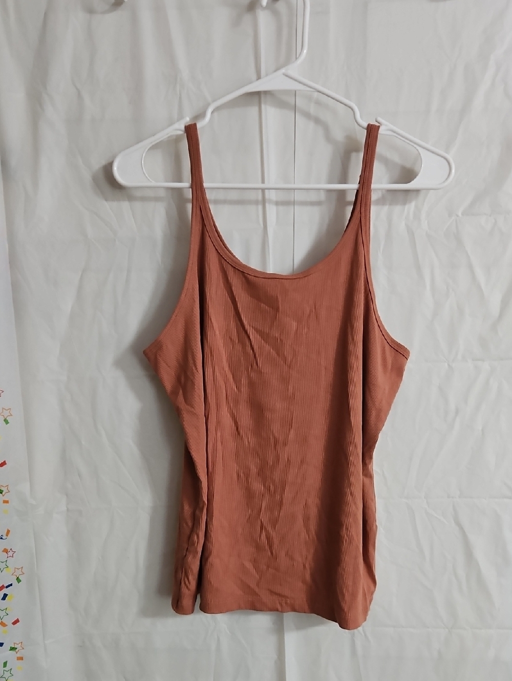 CALIA Women's Everyday Rib Cami: COPPER: NEW WITH TAGS: SIZE XL